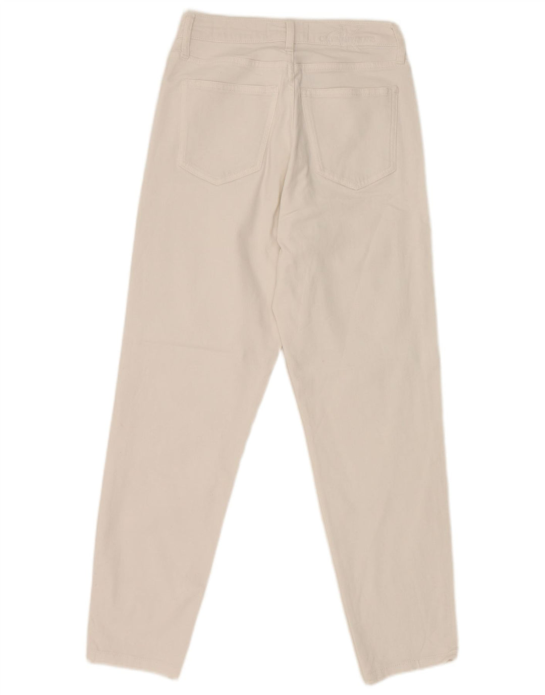 Vaqueros Calvin Klein Cónicos Para Mujer W26 L26 Blanco
