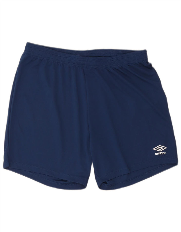 Pantalones cortos deportivos Umbro para hombre poliéster azul grande