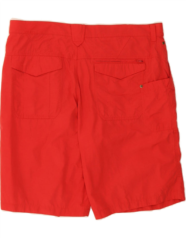 MARKS & SPENCER Mens Cargo Shorts W40 XL Red Polyamide Vintage Marks & Spencer and Second-Hand Marks & Spencer from Messina Hembry 