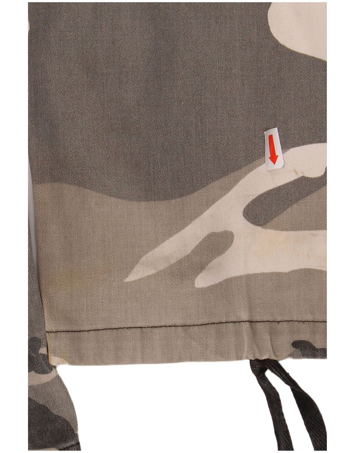 VINTAGE Pantalones cargo regulares para hombre pequeños W31.5 L32.5 camuflaje gris