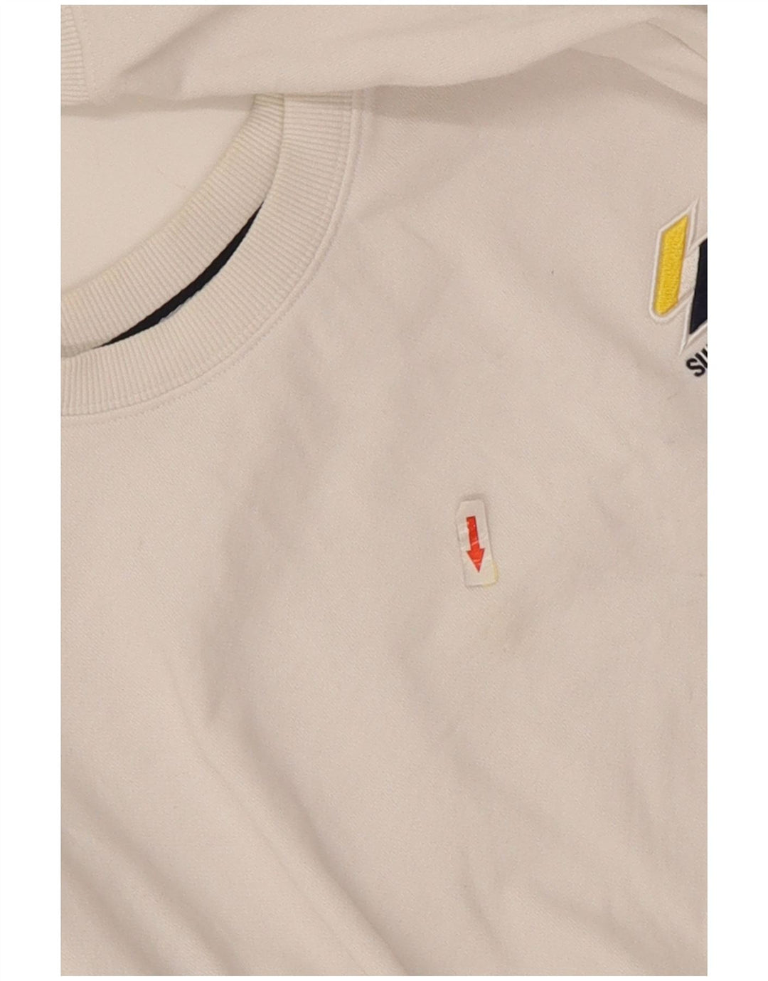 Superdry Sudadera Jumper para Mujer Reino Unido 44 Grande Algodón Blanco