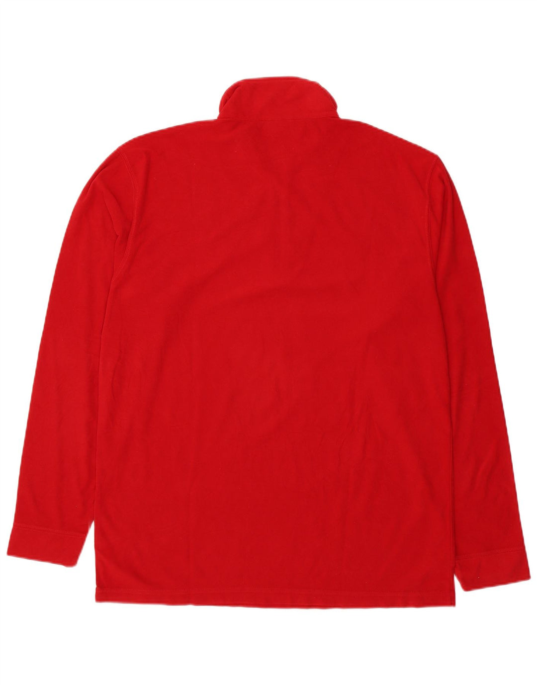Asics Hombre Zip Neck Fleece Jumper XL Poliéster Rojo