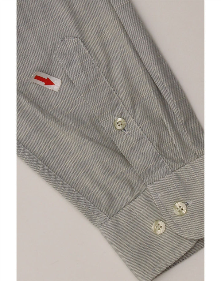 Camisa Lacoste Hombre Talla 39 Algodón Gris Medio