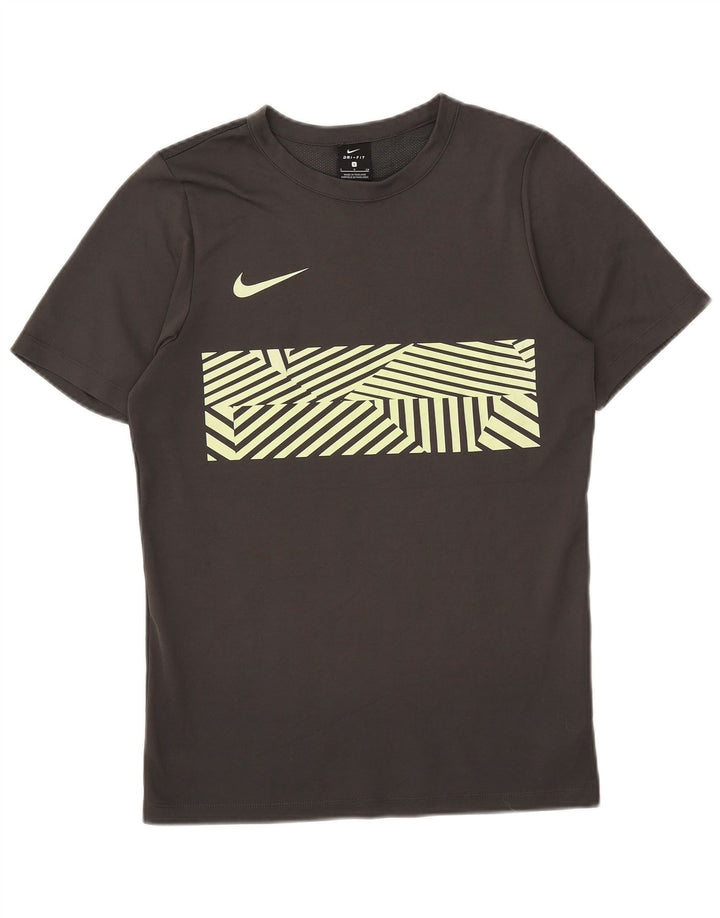 NIKE Camiseta Dri Fit Graphic para Hombre Top pequeño poliéster Gris