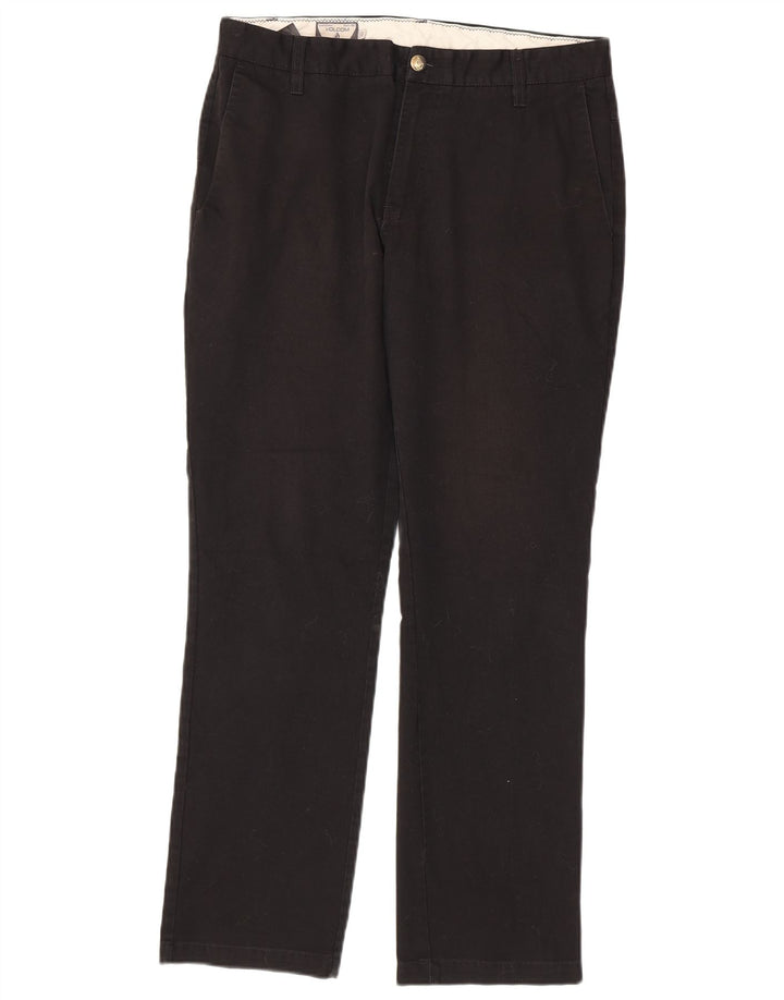 Pantalón chino recto Volcom para hombre W32 L30 Algodón negro