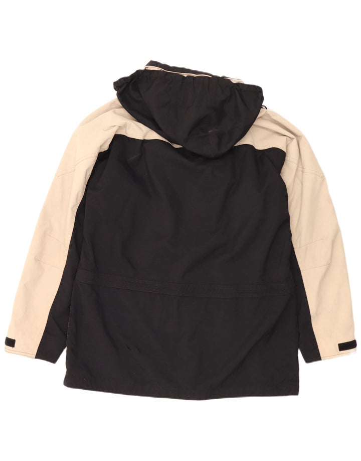Camel Active Chaqueta cortavientos con capucha para hombre UK 38 Medium Black Colourblock
