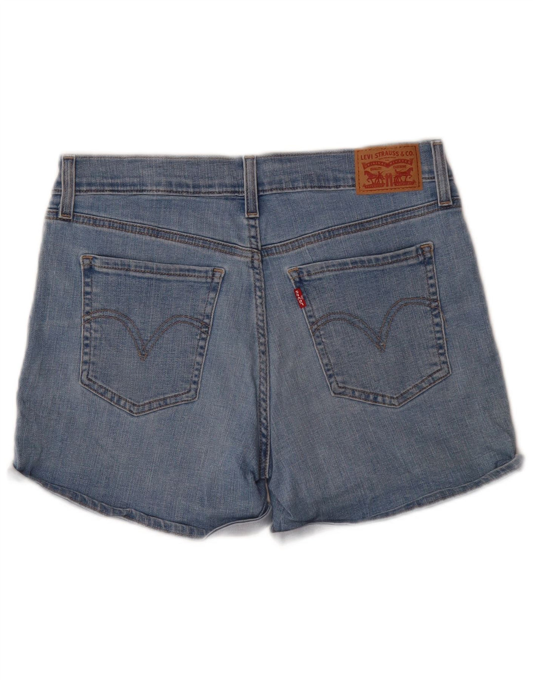 LEVI'S Shorts Vaqueros Mujer W29 Algodón Azul Medio