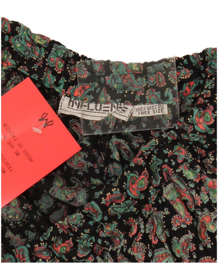 Vintage mujer Harem pantalones un tamaño W36 L28 multicolor Paisley