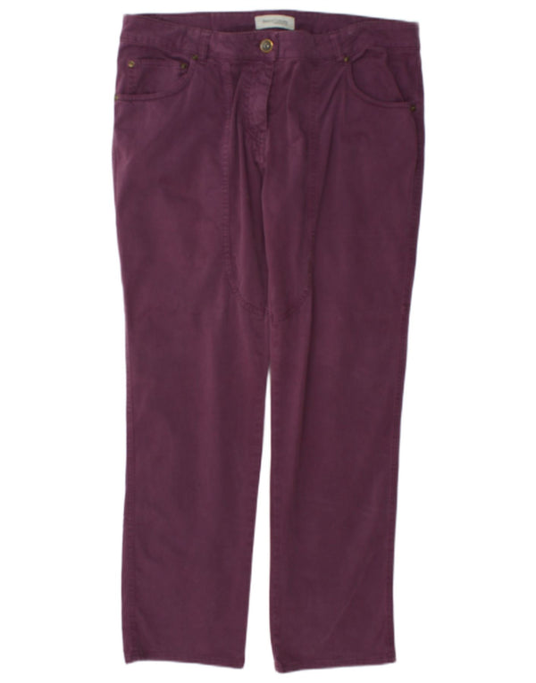 Henry Cottons Pantalones casuales rectos para mujer W34 L30 Púrpura
