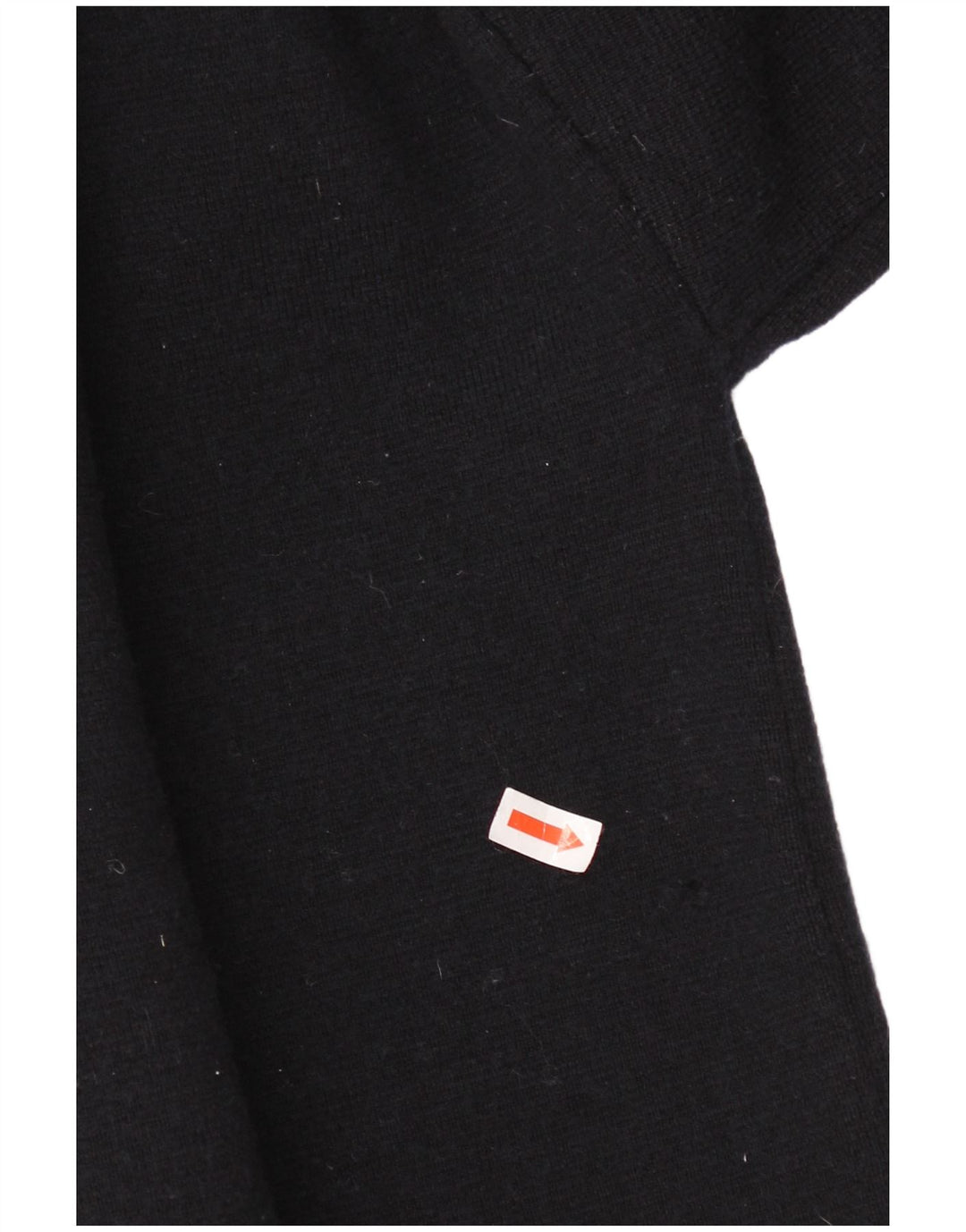 Jaeger Suéter corto con cuello redondo para mujer UK 46 Large Lana negra