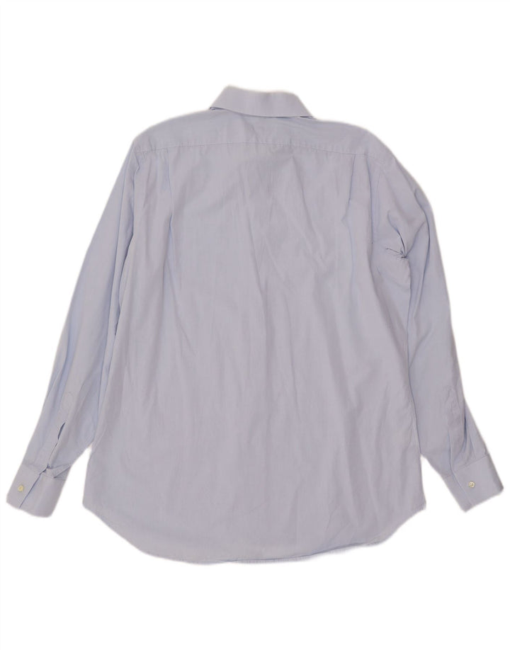 DOLCE & GABBANA Camisa Hombre Talla 16 41 Grande Azul Algodón