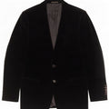 Zara Chaqueta Blazer De Terciopelo De 2 Botones para Hombre EU 50 Mediano Negro Algodón