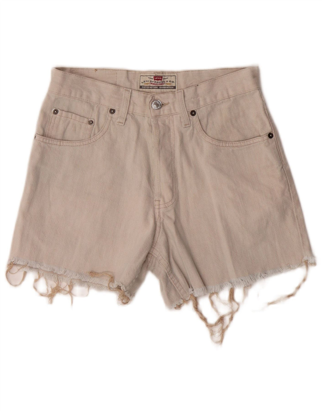 Shorts Vaqueros Levi's Mujer W29 Medium Off White