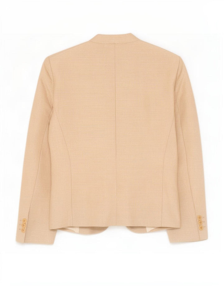 Zara Mujer Chaqueta Blazer De 1 Botón UK 42 Medium Beige