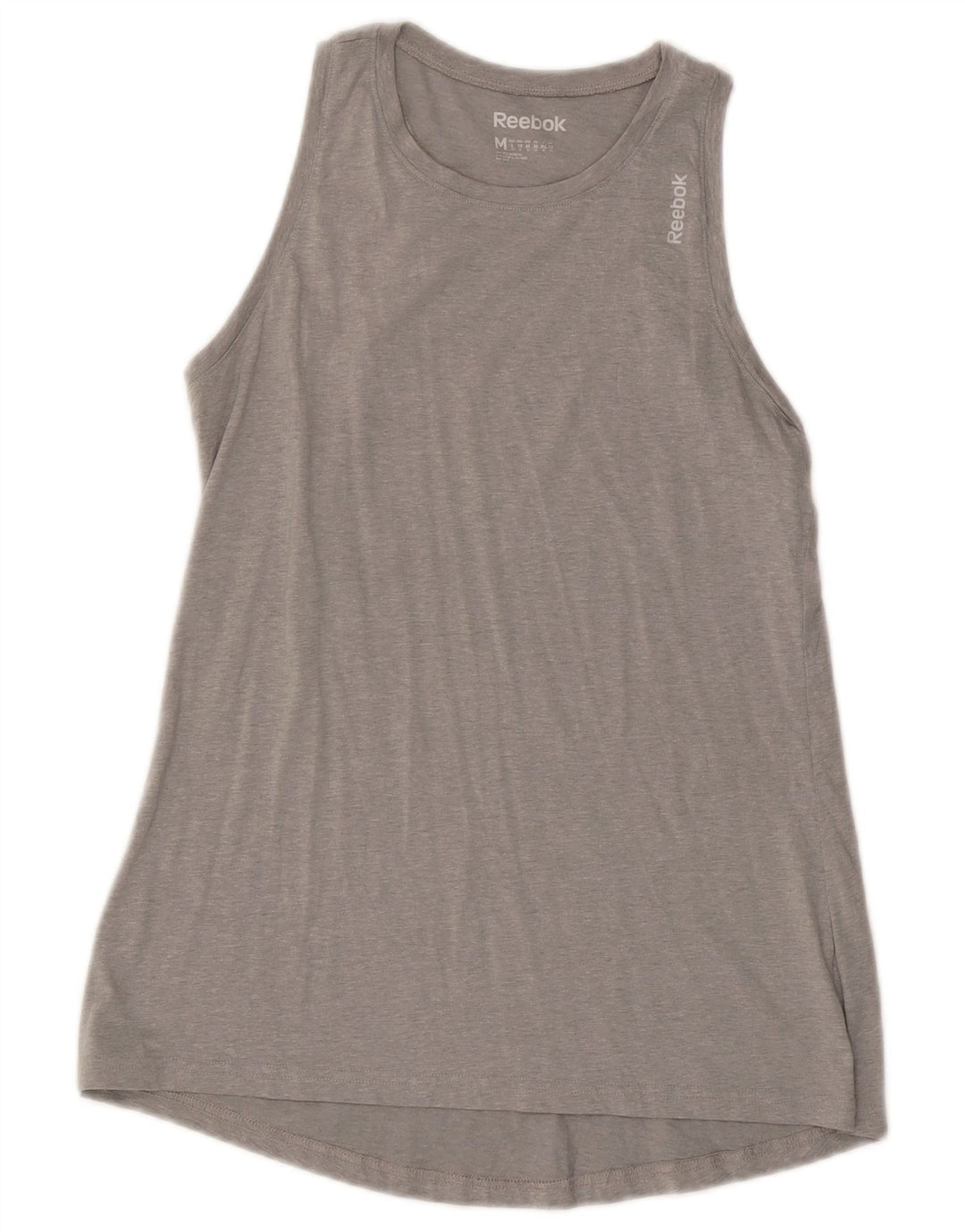 Reebok - Camiseta sin mangas para mujer (talla 40), color gris medio