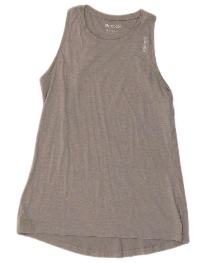 Reebok - Camiseta sin mangas para mujer (talla 40), color gris medio