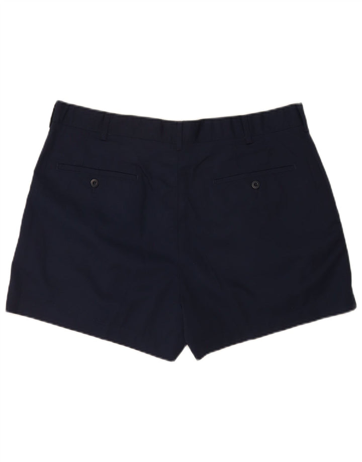 Lotto Pantalones cortos chinos pegados para hombre W44 2XL Poliéster azul marino