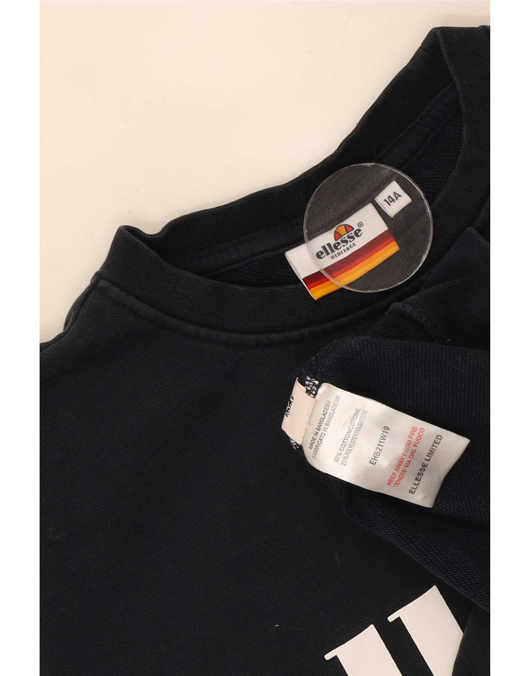 Ellesse Heritage Graphic Sudadera Jumper para niños 13-14 años Azul Marino
