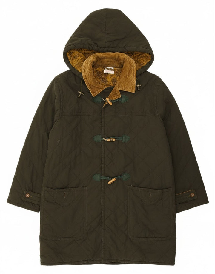 Blue Notes Trenca acolchada con capucha para hombre IT 52 XL Poliéster verde