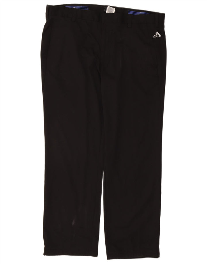 Pantalón chino recto Adidas para hombre W38 L29 Poliéster negro