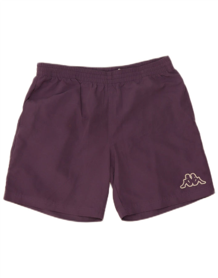 Pantalones Cortos Deportivos Kappa Hombre Poliéster Morado Medio