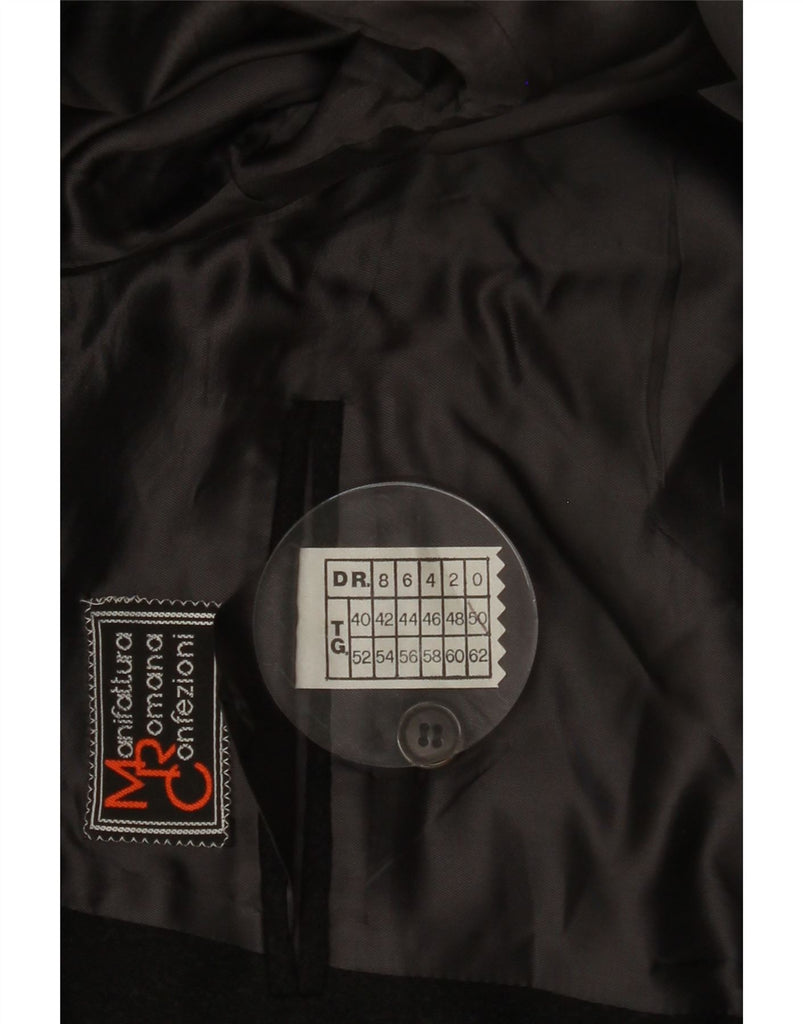 ERMENEGILDO ZEGNA Mens Overcoat UK 42 XL Grey Cashmere Vintage Ermenegildo Zegna and Second-Hand Ermenegildo Zegna from Messina Hembry 