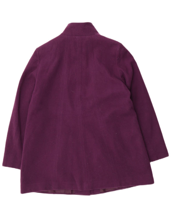 Marks & Spencer Abrigo para mujer UK 44 Grande Lana Púrpura
