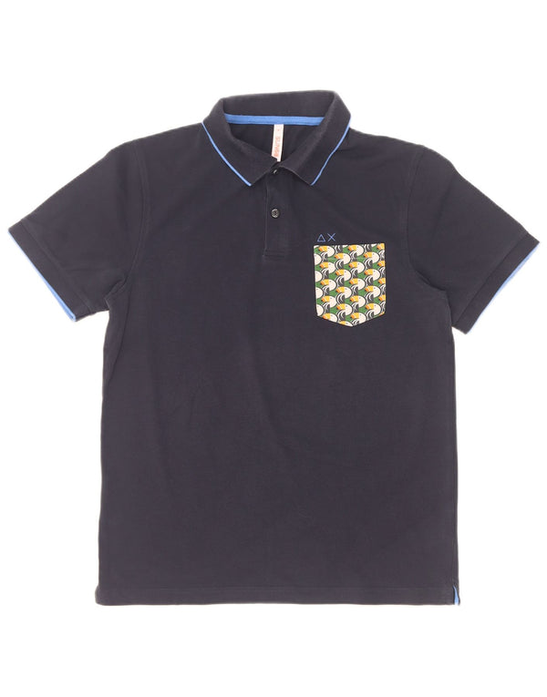 Polo Sun68 para hombre de algodón azul marino mediano