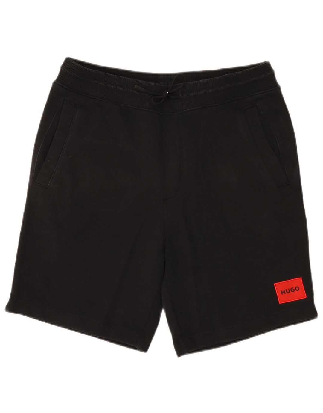 Pantalones Cortos Deportivos Hugo Boss Hombre Algodón Negro Mediano