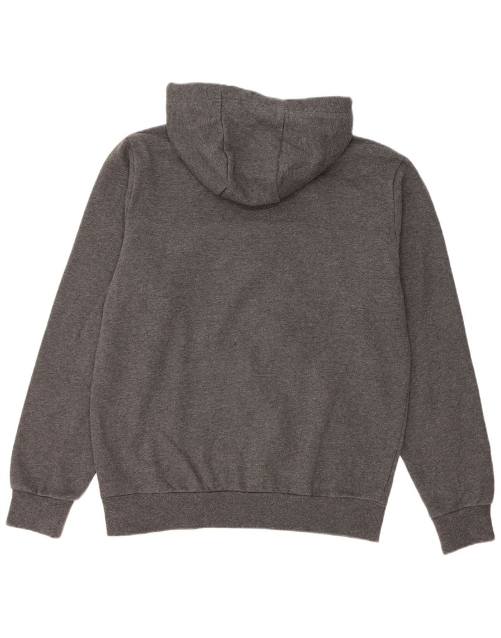 Ellesse Jersey con capucha para hombre, talla grande, algodón gris