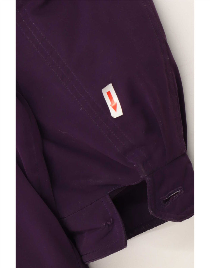 Vintage mujer abrigo acolchado de gran tamaño EU 46 XL poliéster púrpura