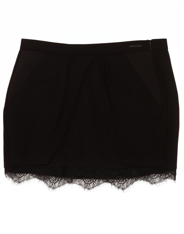 Minifalda Guess Mujer De Cintura Baja W29 Medium Black Lyocell