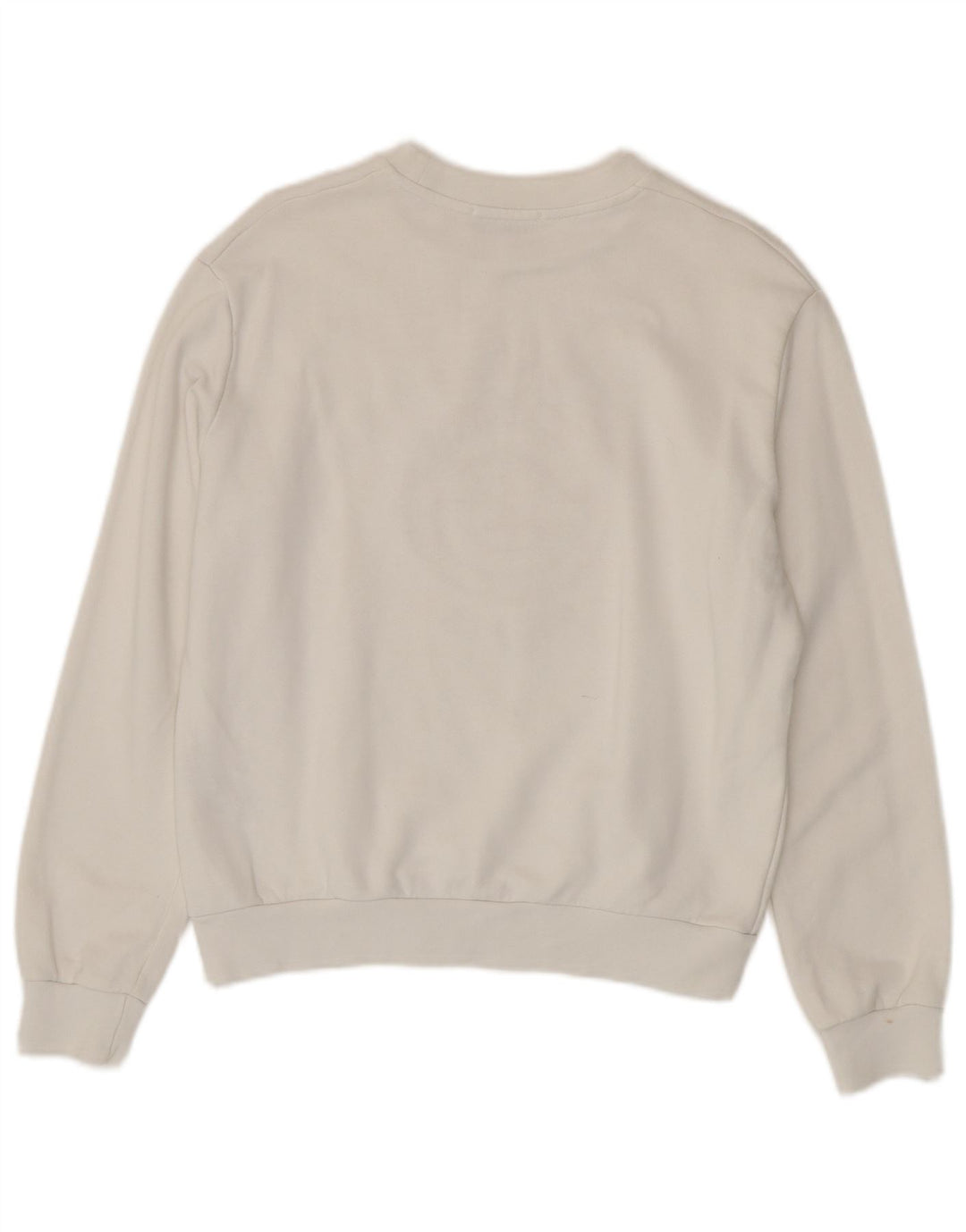 Gaelle Sudadera de gran tamaño con estampado gráfico para mujer UK 10 Small White Cotton