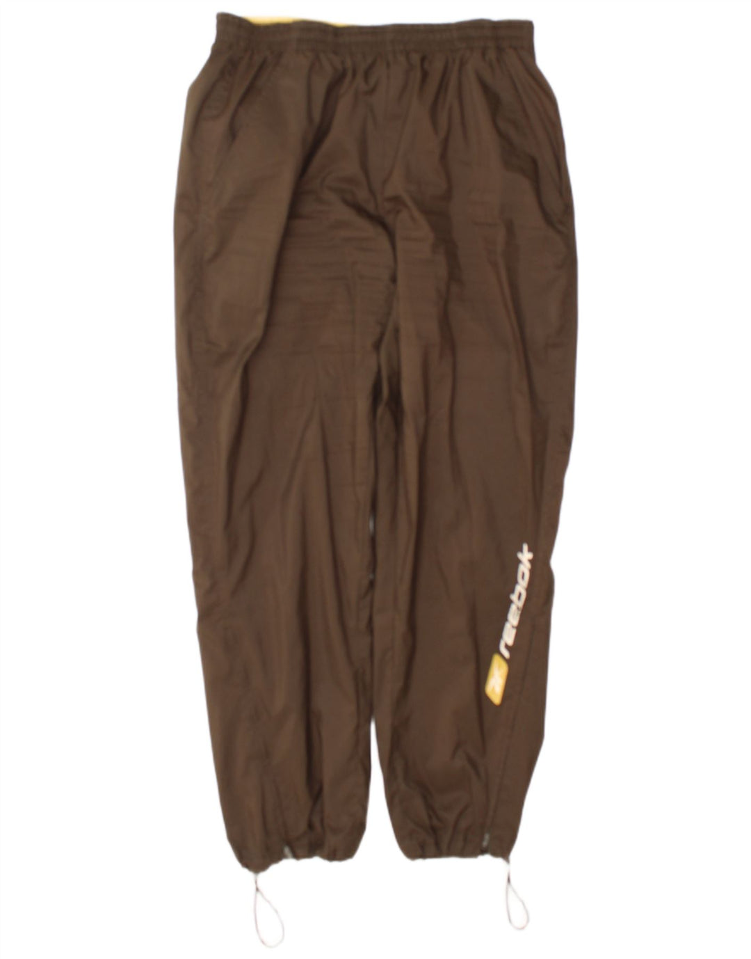 Reebok Hombre Graphic Chándal Pantalones Joggers Small Marrón Poliéster