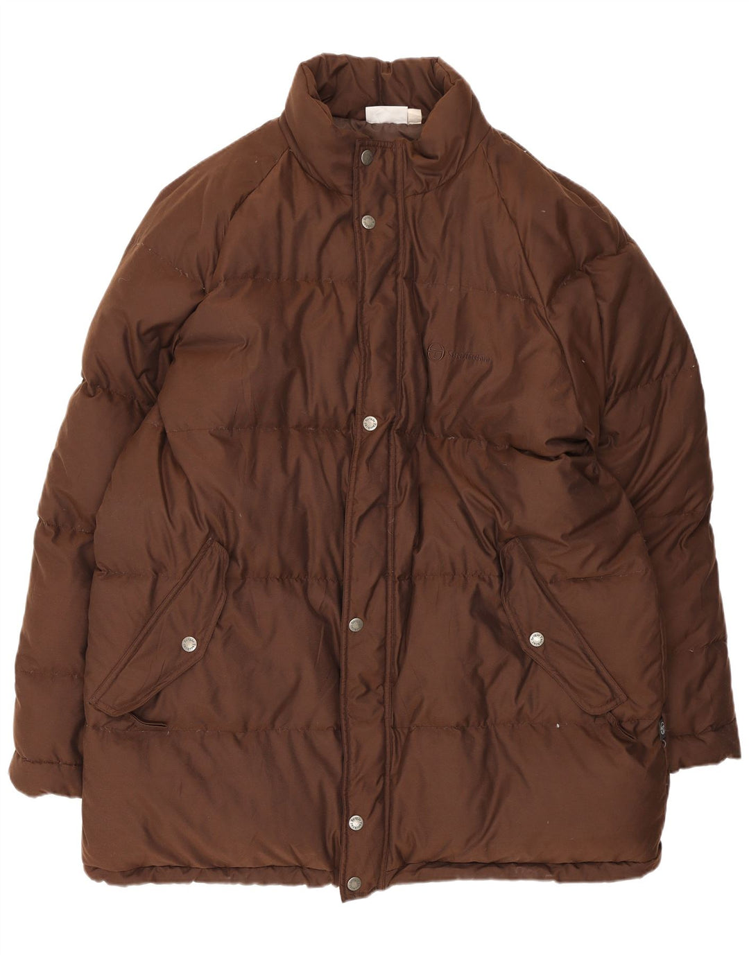 Sergio Tacchini Abrigo acolchado para hombre IT 54 2XL Marrón Policloruro