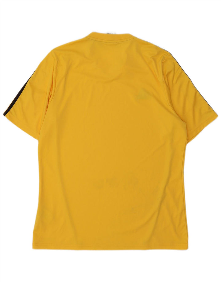 Adidas Mens Climalite Camiseta Top Grande Poliéster Amarillo