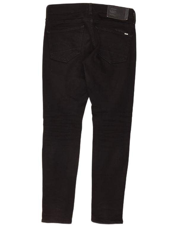 Vaqueros pitillo G-Star 3301 para hombre W28 L30 Algodón negro