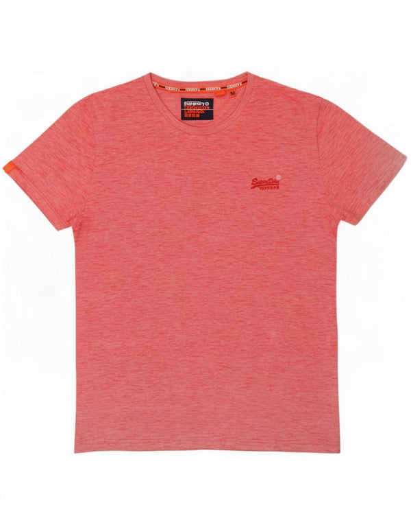 Superdry Mens T-Shirt Top Medium Red Flecked