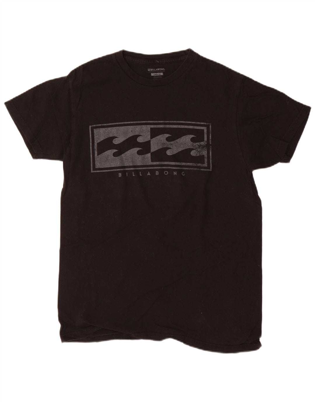 Billabong Hombre Camiseta Gráfica Top Small Algodón Negro