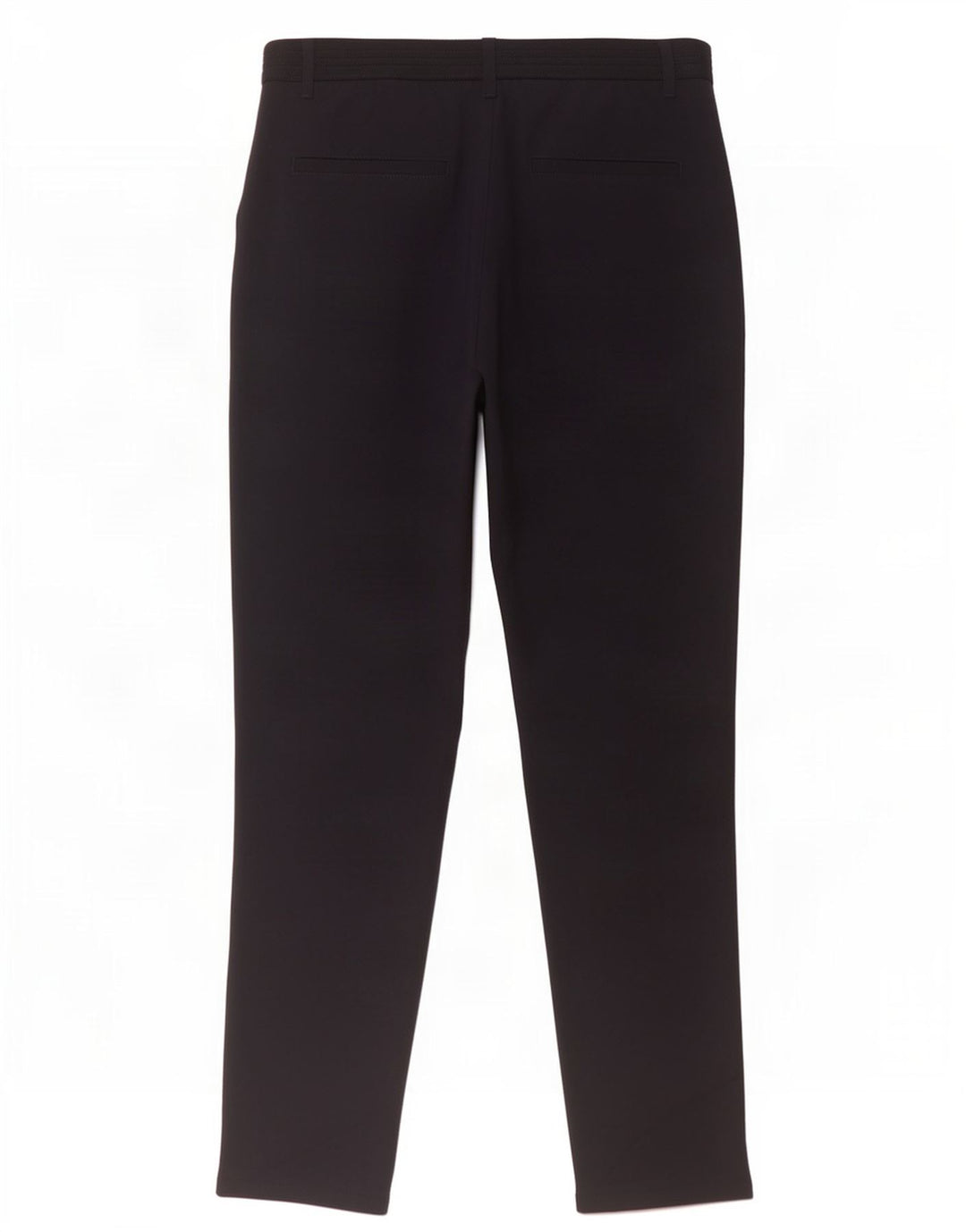 Zara Mujer Pantalón Traje Recto Mediano W30 L30 Azul Marino Poliéster