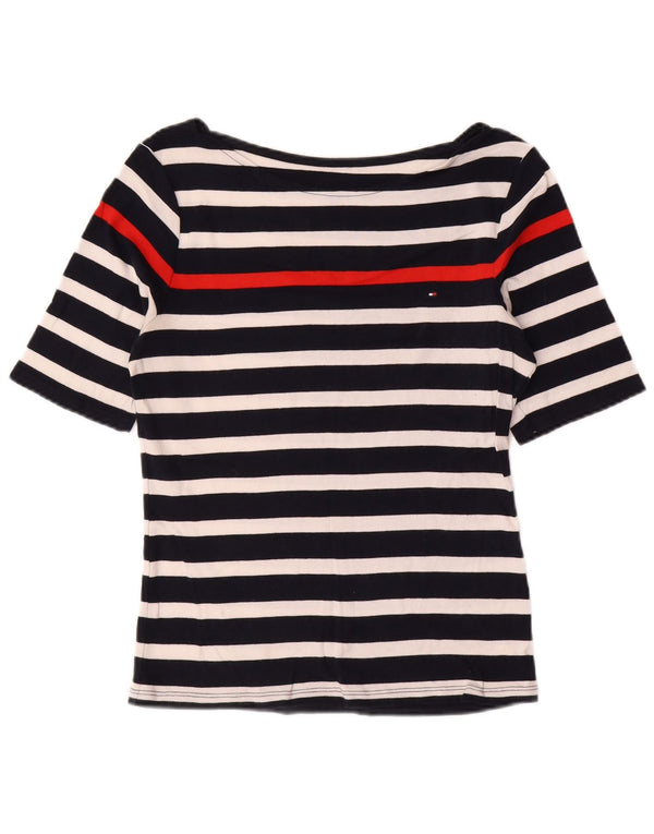 Tommy Hilfiger Camiseta para mujer Top UK 44 Grande Negro Rayas