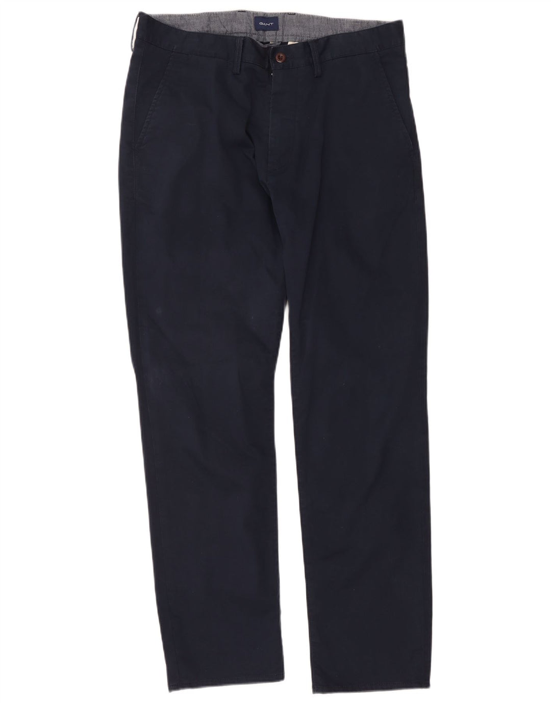 Gant Pantalón chino recto regular W36 L31 Azul marino