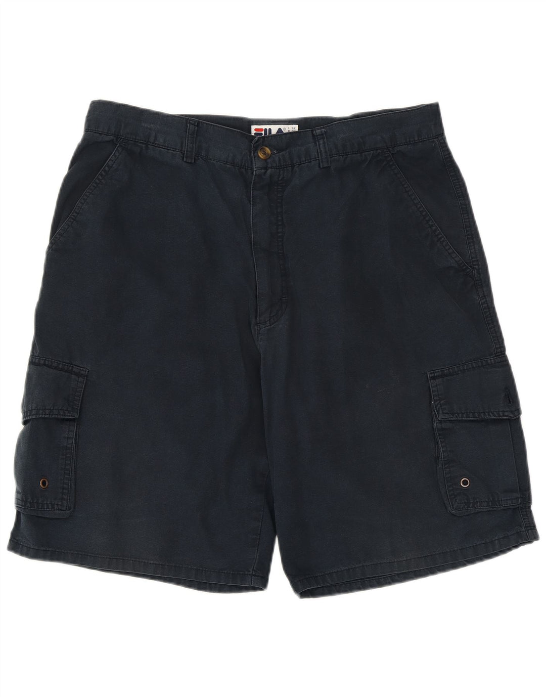 FILA Pantalones cortos cargo para hombre IT 52 XL W36 Azul marino