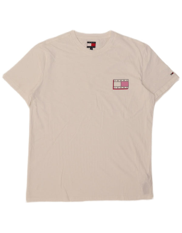 Camiseta Tommy Hilfiger Hombre Top Medium Blanco Algodón