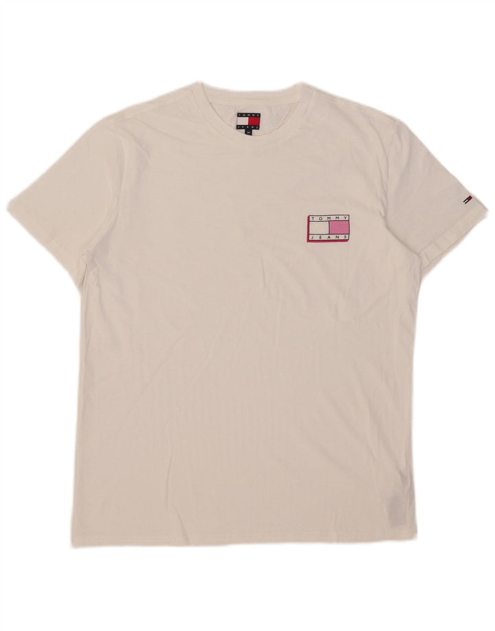 Camiseta Tommy Hilfiger Hombre Top Medium Blanco Algodón