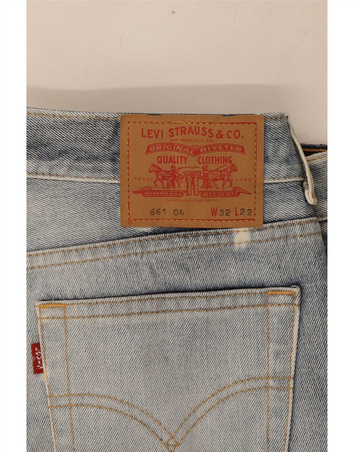 Levi's Hombre 661 Capri Jeans W32 L22 Azul marino Colorblock