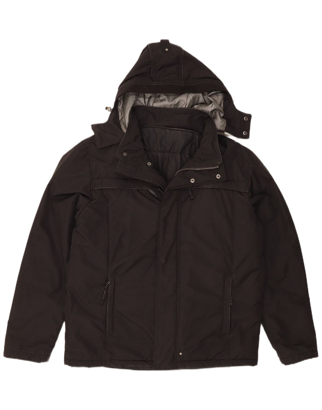 Ivy Oxford Chaqueta acolchada con capucha para hombre IT 52 XL Poliéster negro