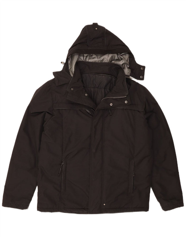 Ivy Oxford Chaqueta acolchada con capucha para hombre IT 52 XL Poliéster negro