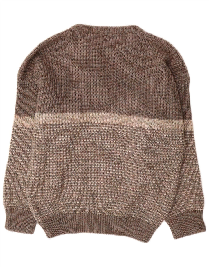 Walker Hombre Jersey De Cuello Redondo Jersey Grande Gris Colorblock Acrílico