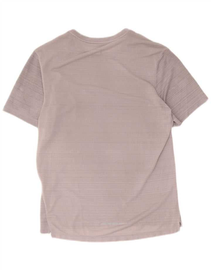 Camiseta Nike Dri Fit para hombre Top pequeño poliéster moteado gris